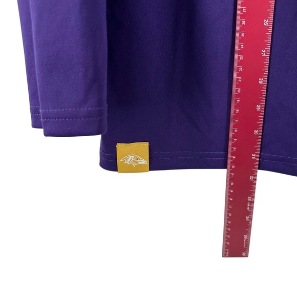 NFL Baltimore Ravens XL Purple 1/4 Zip Pullover Team Apparel Long Sleeve Shirt‎ - Picture 9 of 11